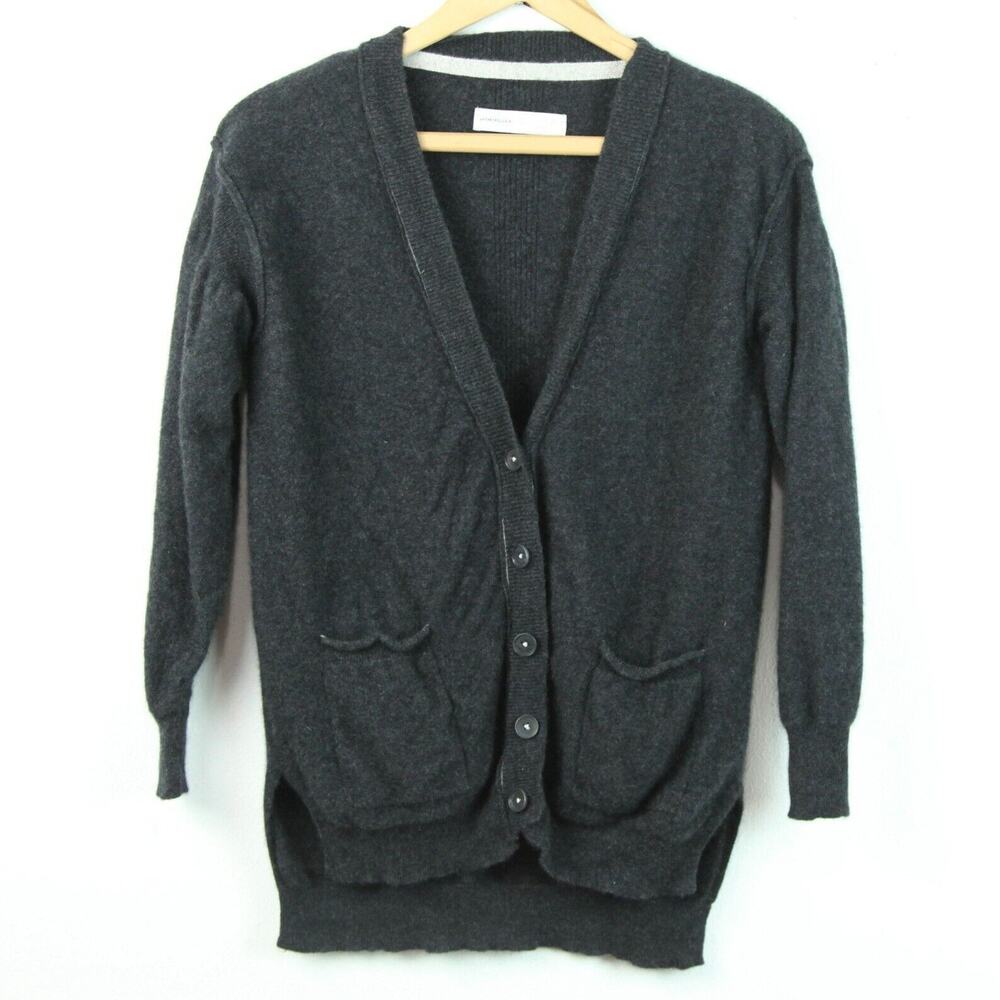 Pilcro Anthropologie XS Cardigan 100% Cashmere Button Up Preppy Academia Luxury